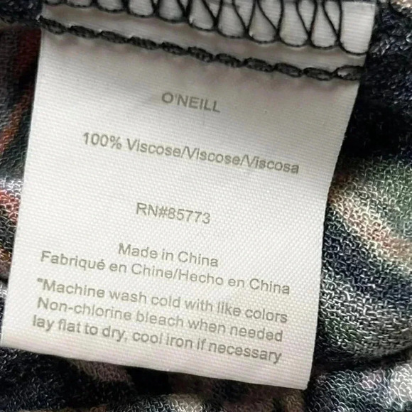 O'Neill Montera Size 28 Tropical 2 Piece Bandeau Shorts Set Casual Beach Coastal - Picture 9 of 10